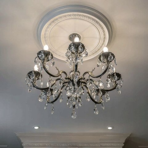 Rozeta sufitowa R77 Orac Decor duża średnica: Ø62cm sztukateria ornamentowa