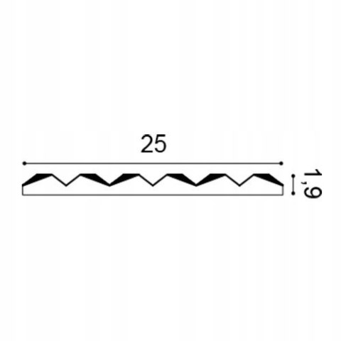 W112 Ridge Orac Decor panel ścienny 3D ryflowany długość 200cm