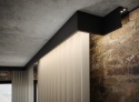 Creativa LK-01 listwa karniszowa 244 cm czarna RAL9005