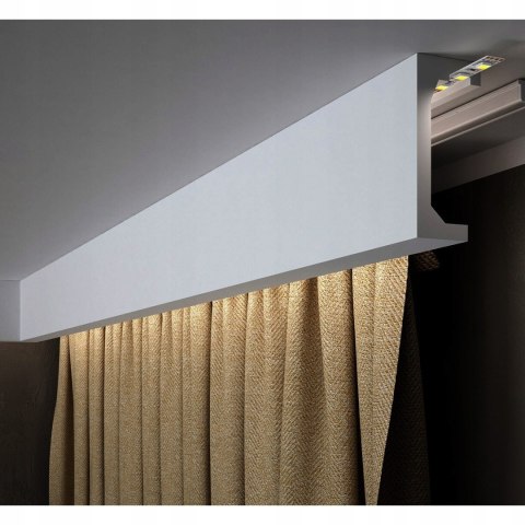 QL046 listwa karniszowa PolyForce Mardom wysokość 12cm sufitowa