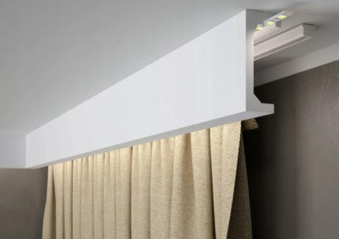 QL046 listwa karniszowa PolyForce Mardom wysokość 12cm sufitowa