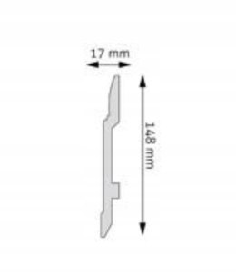 Listwa przypodłogowa LPC-25 H-14.8cm CREATIVA sztukateria