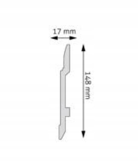 Listwa przypodłogowa LPC-25 H-14.8cm CREATIVA sztukateria