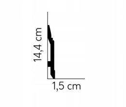 Mardom Decor MD361P listwa przypodłogowa RAL9003
