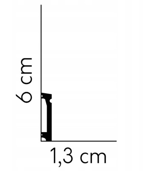 Mardom Decor MD028P listwa przypodłogowa biała RAL9003