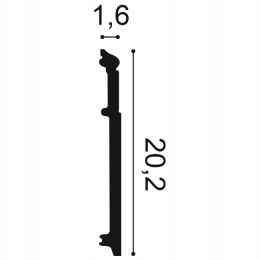 Listwa przypodłogowa SX156 ORAC DECOR 20.2cm DŁUGOŚĆ 200cm COKÓŁ