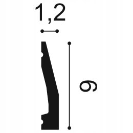 Listwa przypodłogowa SX159 ORAC DECOR H-6.0cm