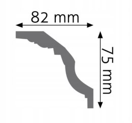 Listwa sufitowa LGG-01 CREATIVA GZYMS H-8.2cm