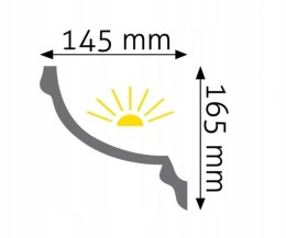 Listwa sufitowa LGG-14 CREATIVA H-16.5cm