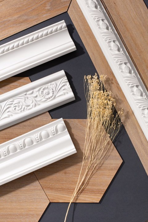 Listwa sufitowa karniszowa PolyForce MD156 Mardom wysokość 11cm led