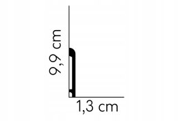 MARDOM DECOR MD236 Listwa przypodłogowa H-9.9cm długość 200cm