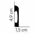 MD004P ral9003 biała Mardom Decor listwa przypodłogowa 4.9cm