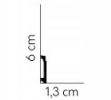 MD027P MARDOM DECOR kolor biały ral9003 listwa przypodłogowa 6cm cokół