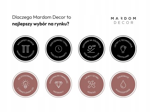 Maskownica karnisza QL036 wysokość 14.8cm Mardom długość 240cm