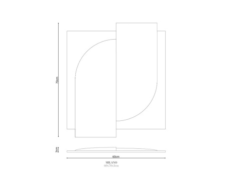 Murso Milano Panel 3D 60x60 cm