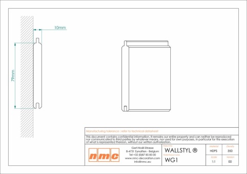 NMC WG1 Panel ścienny 3D boazeria angielska