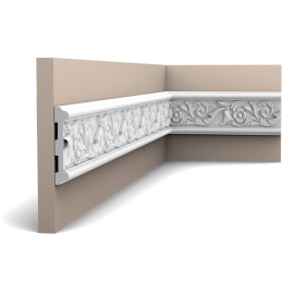 Orac Decor P7020 listwa ścienna wysokość 6.4cm z ornamentem