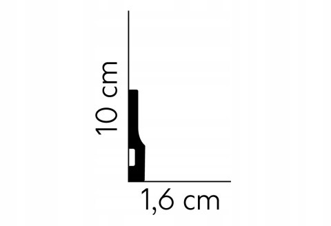 QS009 listwa przypodłogowa Mardom Decor wysokość 10 cm
