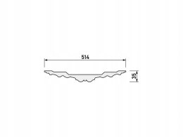 Rozeta B3020 Mardom Decor sufitowa rozmiar Ø 51.4cm