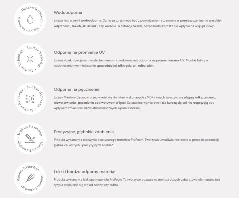 Rozeta B3023 Mardom Decor sufitowa rozmiar Ø 59.2cm