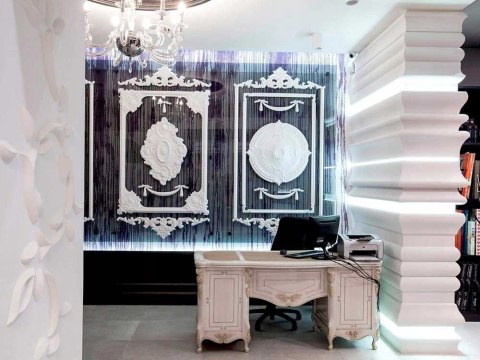 Rozeta sufitowa R22 Orac Decor duża L 77.5 x H 3.6 x W 53 cm sztukateria