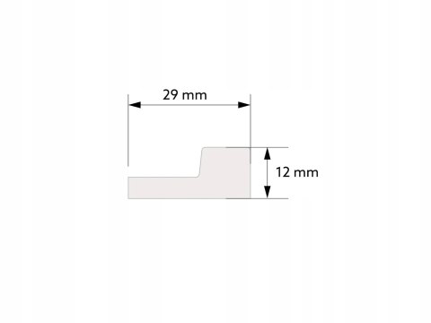 Zakończenie prawe Mardom Decor Lamele Stretto L0101R długość 2.70m