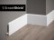 Mardom Decor MD236P listwa przypodłogowa biała RAL9003