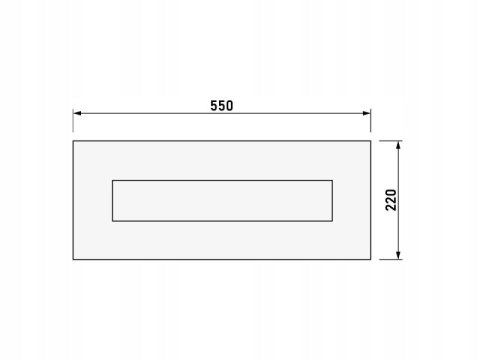 D504 Orac Decor panel ścienny drzwiowy 55cm x 22cm boazeria ozdobna