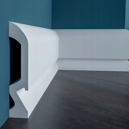 LPC-19LE CREATIVA 10cm listwa przypodłogowa LED oświetleniowa długość 2.44m