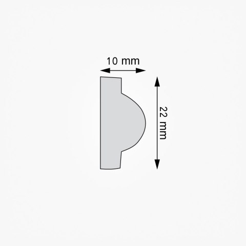 Listwa naścienna LNG-20 Creativa wysokość 2.2cm