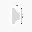 Listwa naścienna LNG-21 wysokość 3.0cm CREATIVA 2.44m