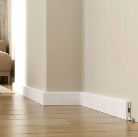 Listwa przypodłogowa Durofit PF100 10cm Biała RAL9003 Mardom długość 2.4