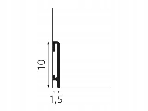 Listwa przypodłogowa Durofit PF100 10cm Biała RAL9003 Mardom długość 2.4