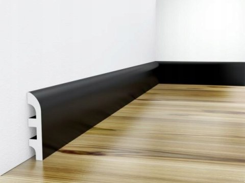Listwa przypodłogowa LPC-11M Creativa kolor czarny RAL9005 80x15x2440mm