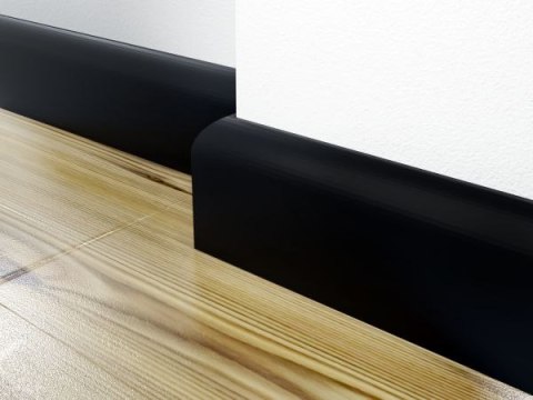 Listwa przypodłogowa LPC-11M Creativa kolor czarny RAL9005 80x15x2440mm
