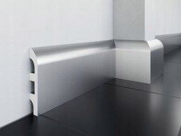 Listwa przypodłogowa LPC-19 Creativa RAL9006 srebrna 10cm DŁUGOŚĆ 2.44m