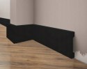Listwa przypodłogowa LPC-28 CREATIVA RAL9005 czarna wysokość 8cm dł. 2.44m