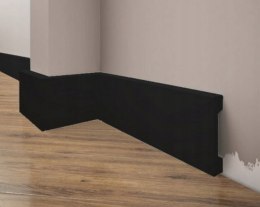 Listwa przypodłogowa LPC-28 CREATIVA RAL9005 czarna wysokość 8cm dł. 2.44m
