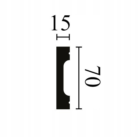 Listwa przypodłogowa NMC FD7S H-7.0cm DŁUGOŚĆ 200cm WALLSTYL Noel&Marquet