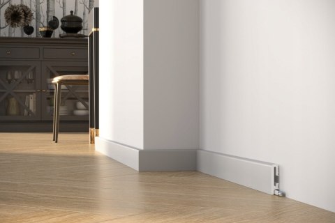 Listwa przypodłogowa PF060G DUROFIT wysokość 6cm szara RAL7047 240cm