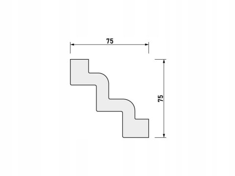 Listwa przysufitowa NMC Z52 wysokość 7.5cm Arstyl Noel& Marquet