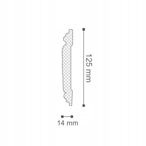 Listwa ścienna NMC Z12 NOEL & MARQUET DEKORACYJNA 12x1.5cm naścienna ARSTYL