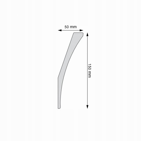 Listwa sufitowa LGG-54 wysokość 15cm CREATIVA FASETA DŁUGOŚĆ 2.44m