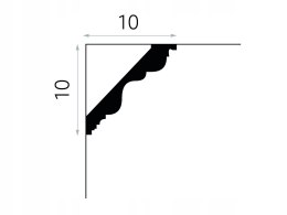 Listwa sufitowa MDB108F FLEX wysokość H-10cm MARDOM DECOR