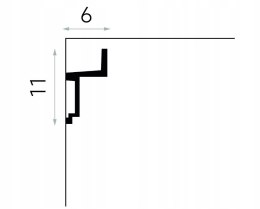 Listwa sufitowa oświetleniowa MDB115 LED wysokość 11cm MARDOM DECOR