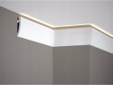 MD030P biała RAL9003 H-8.0cm listwa przypodłogowa Mardom ścienna cokół