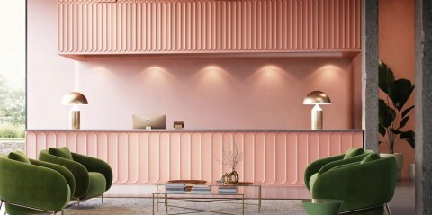 NMC ARC S 38x95cm dekoracyjny panel ścienny 3D NOEL & MARQUET lamele