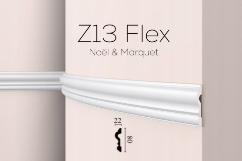 NMC Z13F flex listwa ścienna wysokość 8cm naścienna Arstyl Noel&Marquet