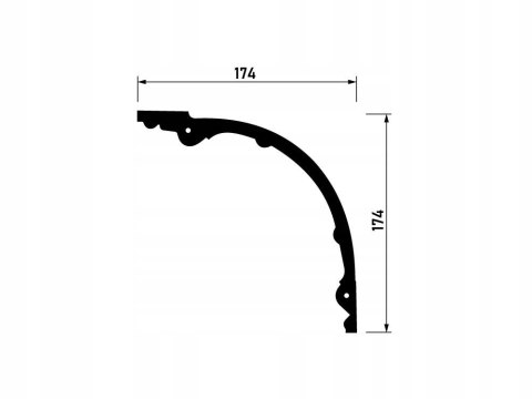 NMC Z40 listwa przysufitowa wysokość 17.4cm ARSTYL Noel&Marquet sztukateria