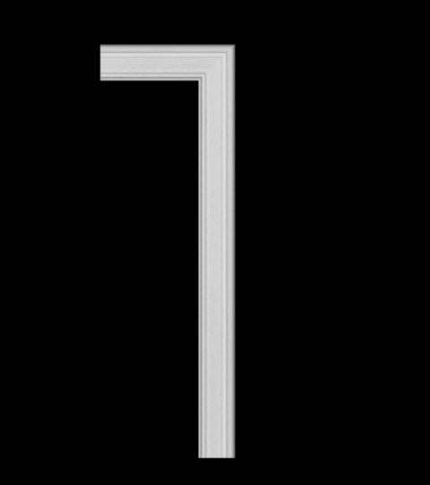 Obramowanie drzwi DX119-2300 Orac Decor wysokość 9.2cm listwa ścienna